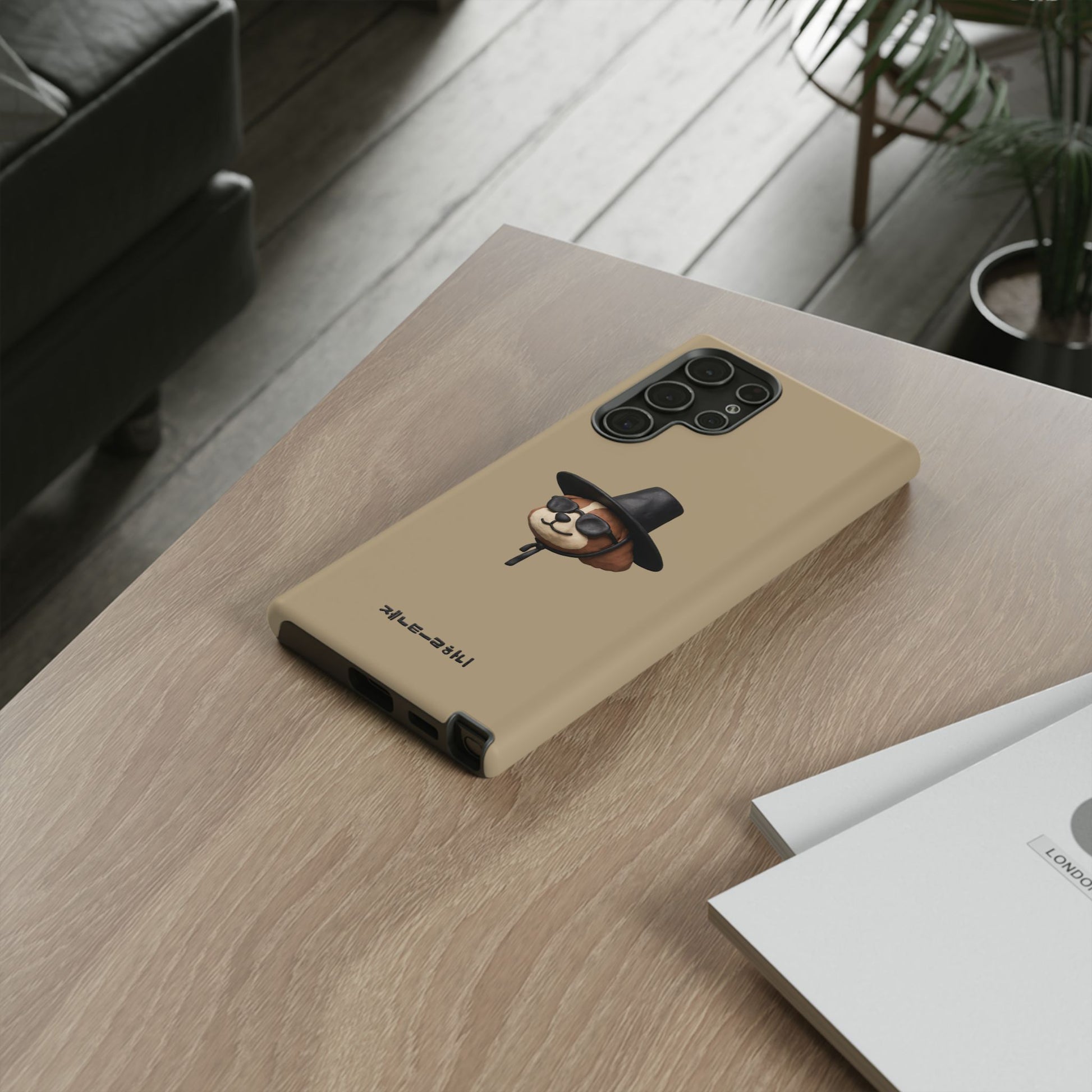 3D Claymation Shih Tzu Dog Case for iPhone & Galaxy - Korean Gat Hani, Taupe