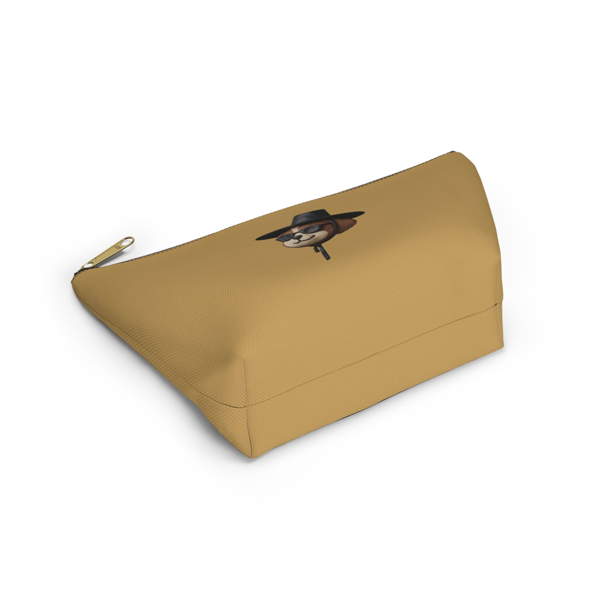 3D Claymation Shih Tzu Dog Accessory Pouch - Korean Gat Hani, Mustard Ocher