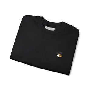 Embroidered Shih Tzu Crewneck Sweatshirt - Korean Gat Hani(Black)
