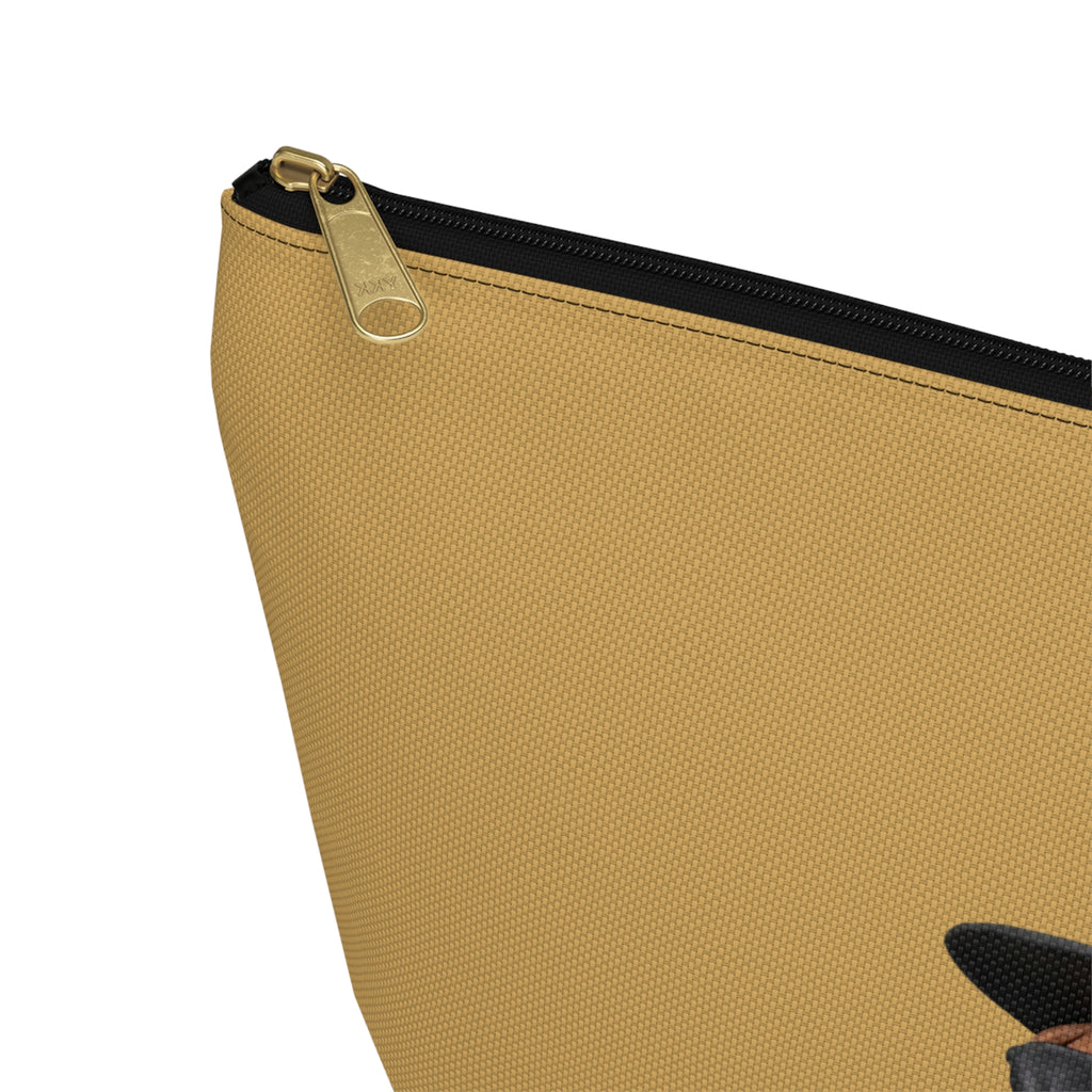 3D Claymation Shih Tzu Dog Accessory Pouch - Korean Gat Hani, Mustard Ocher