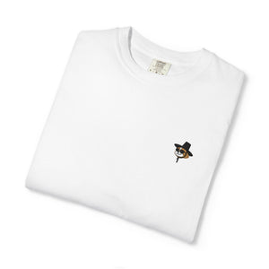 Embroidered Shih Tzu Dog Short Sleeve T-Shirt - Korean Gat Hani, White
