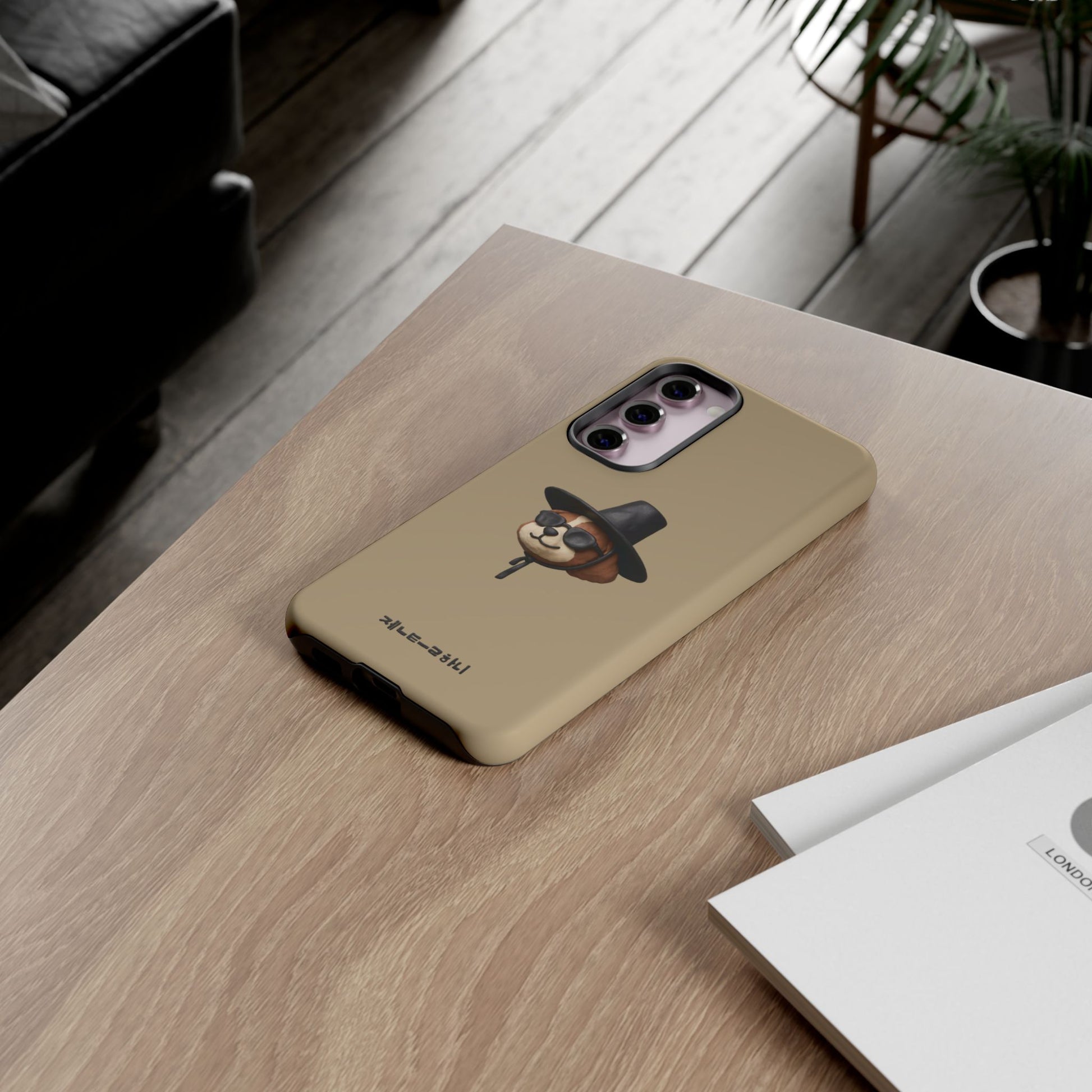 3D Claymation Shih Tzu Dog Case for iPhone & Galaxy - Korean Gat Hani, Taupe