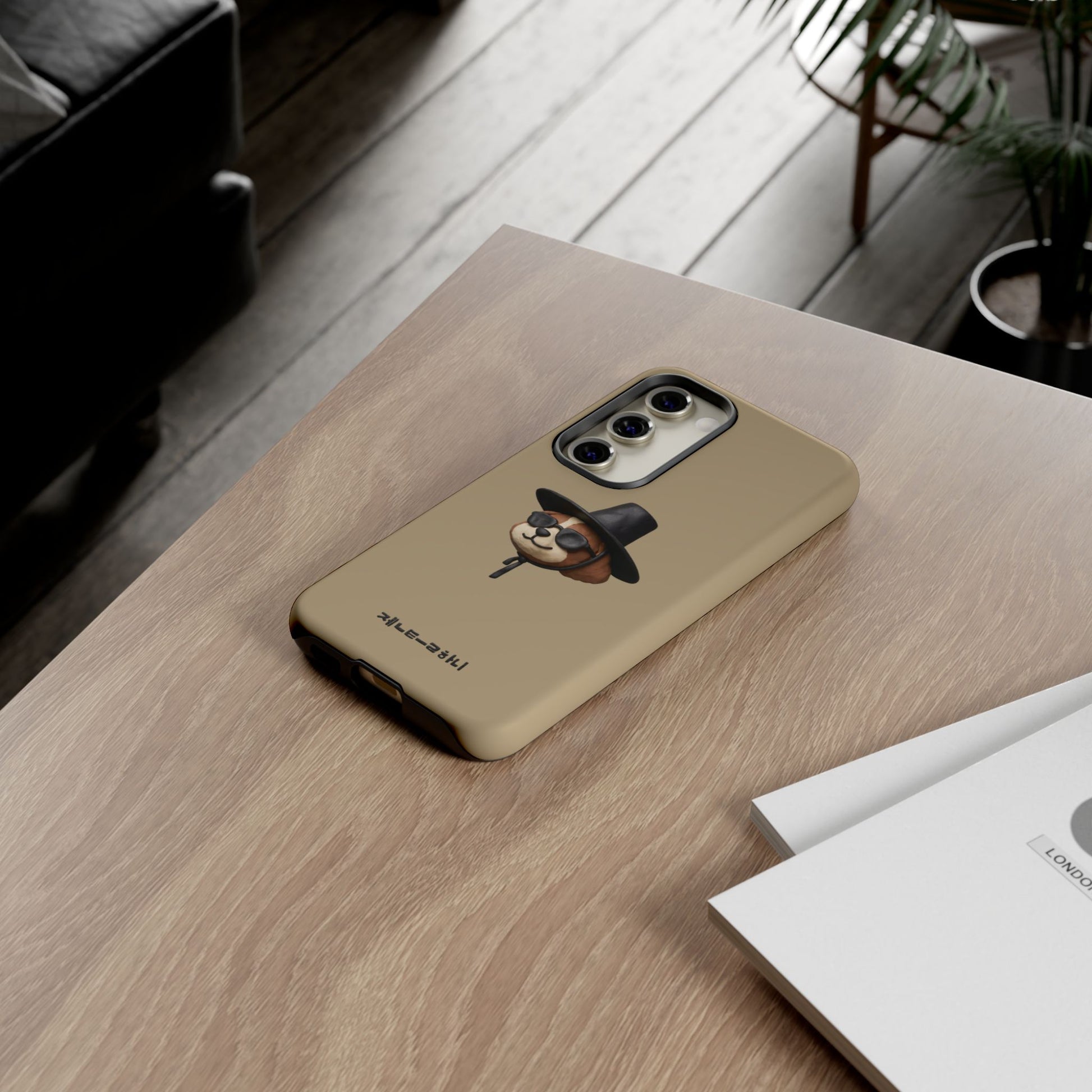 3D Claymation Shih Tzu Dog Case for iPhone & Galaxy - Korean Gat Hani, Taupe