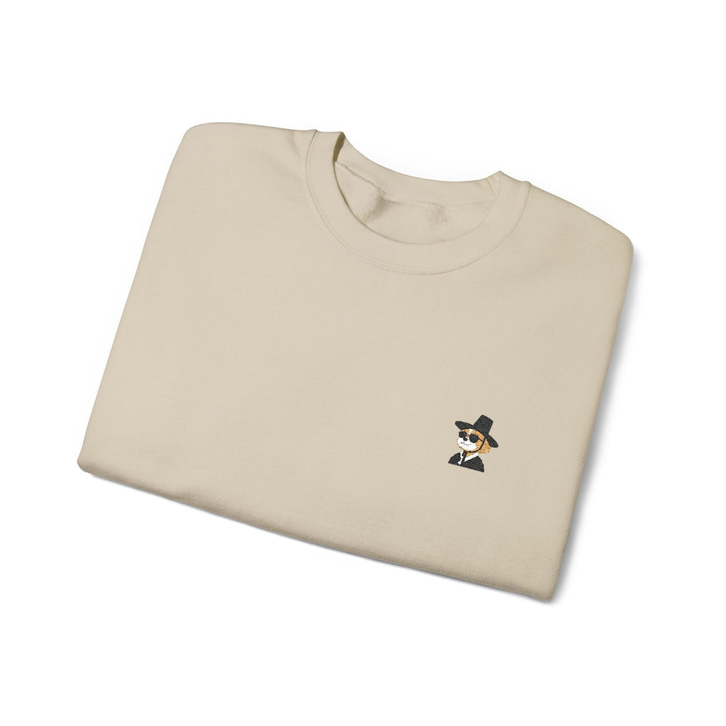 Gentle Hani(embroidered), Unisex Crewneck Sweatshirt(sand)