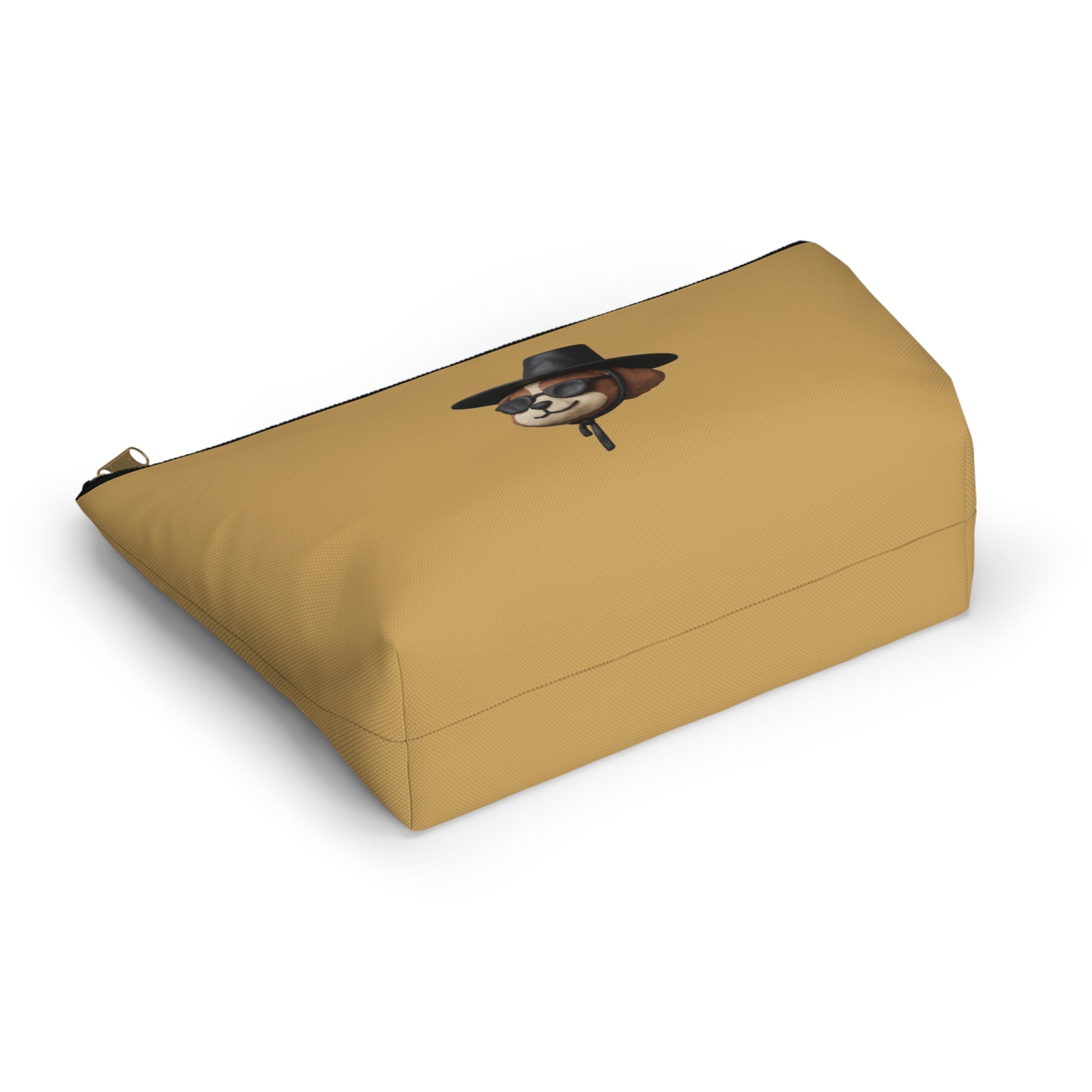 3D Claymation Shih Tzu Dog Accessory Pouch - Korean Gat Hani, Mustard Ocher