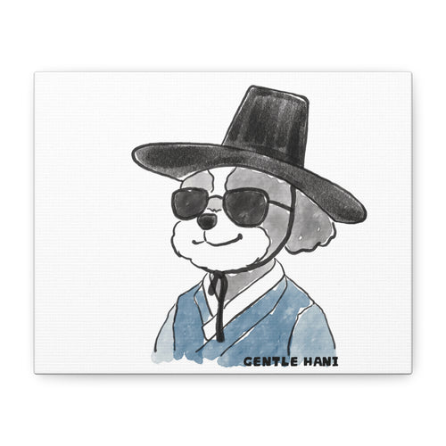 Gentle Hani Dog Portrait Canvas(10"x8")