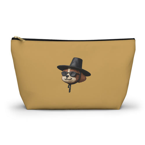 3D Claymation Shih Tzu Dog Accessory Pouch - Korean Gat Hani, Mustard Ocher
