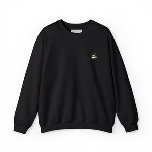 Embroidered Shih Tzu Crewneck Sweatshirt - Korean Gat Hani(Black)