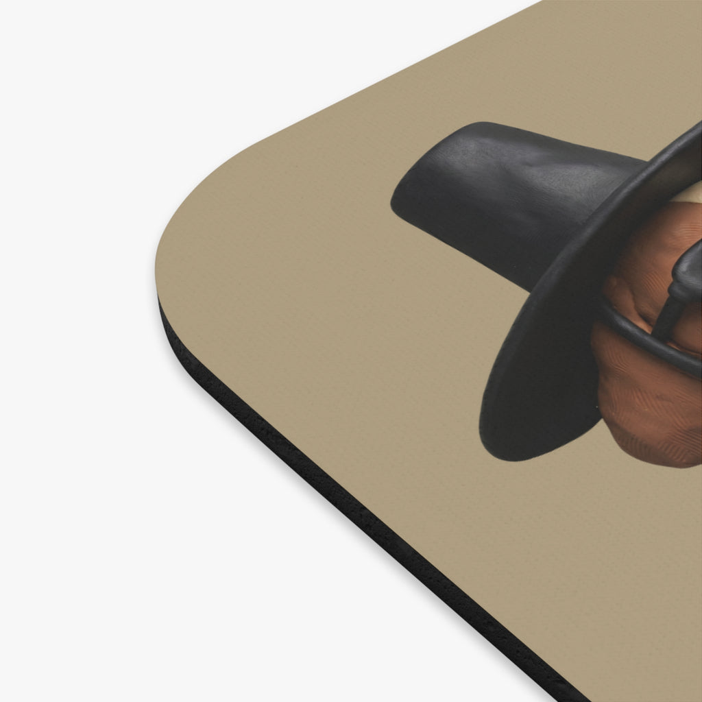 3D Claymation Shih Tzu Dog Mouse Pad - Korean Gat Hani, Taupe