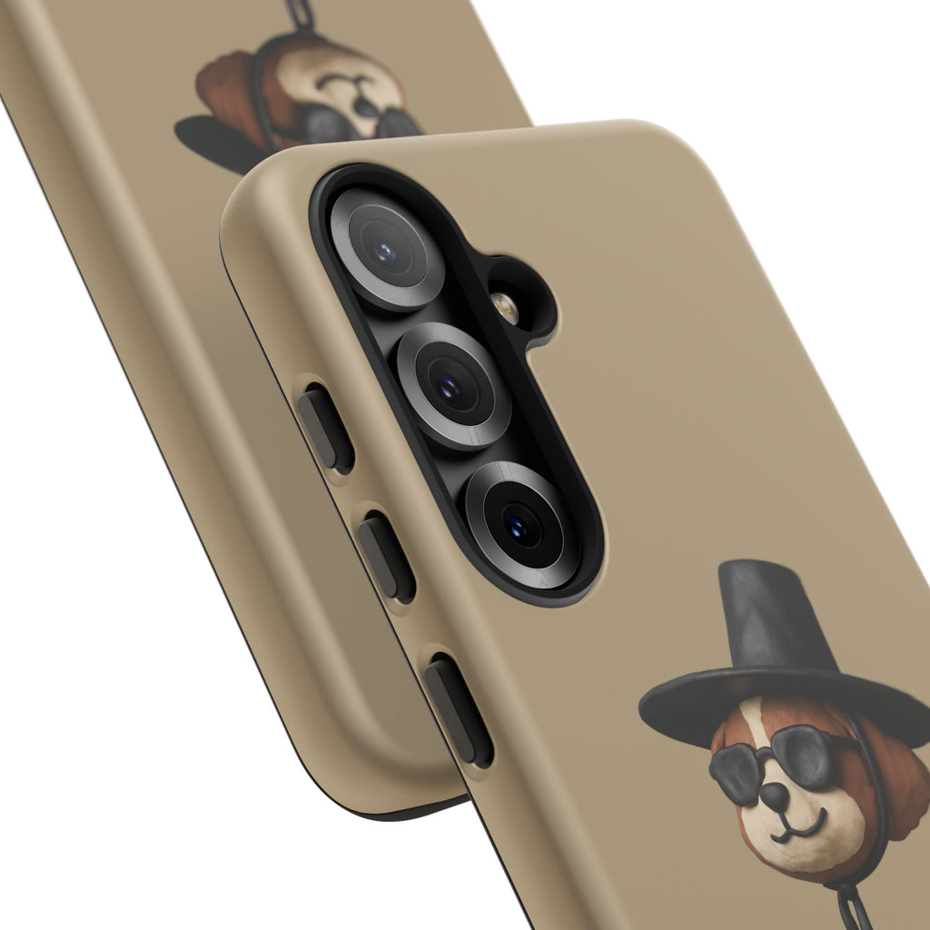3D Claymation Shih Tzu Dog Case for iPhone & Galaxy - Korean Gat Hani, Taupe