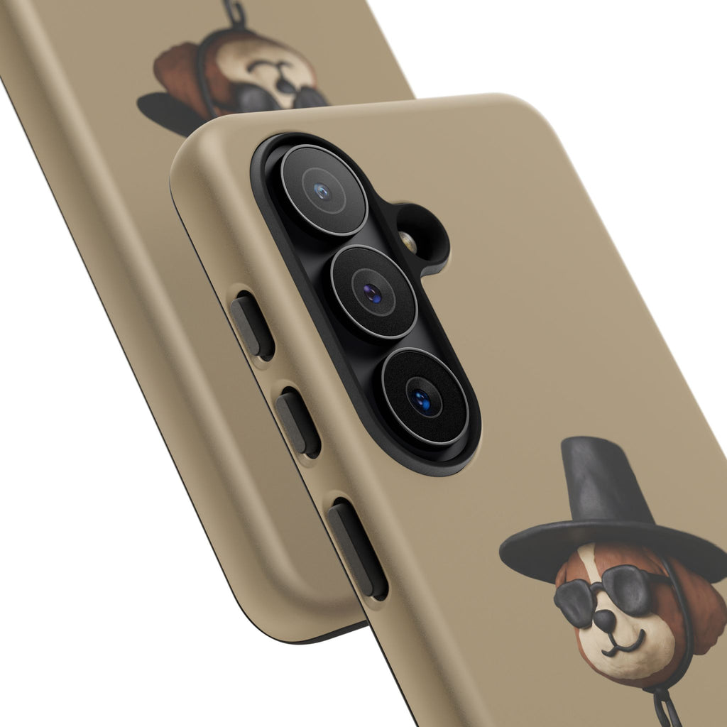 3D Claymation Shih Tzu Dog Case for iPhone & Galaxy - Korean Gat Hani, Taupe